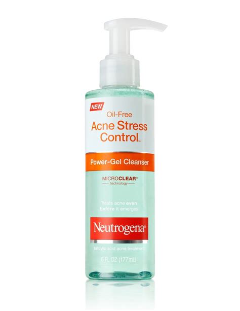 Neutrogena Oil Free Acne Stress Control Power Gel Cleanser 177ml