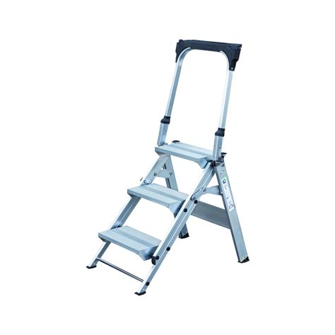 MUNK GUENZBURGER STEIGTECHNIK Aluminium Folding Ladder With Retaining