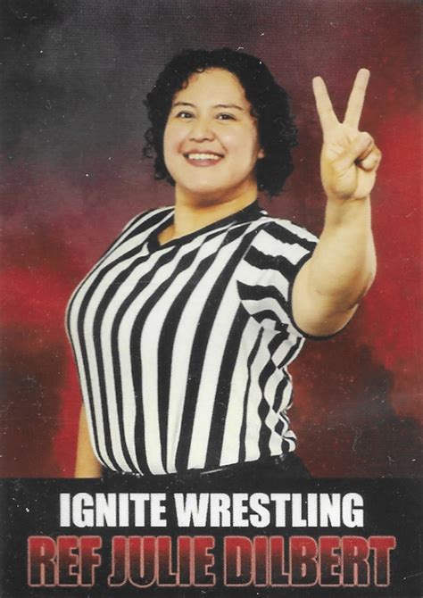 Ignite Wrestling Ref Julie Dilbert Crazy Card Collector