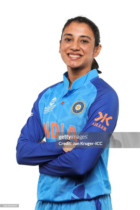 Smriti Mandhana Of India Poses For A Portrait Prior To The Icc News