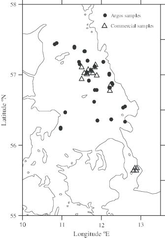 Sample locations in the Kattegat and Sound. | Download Scientific Diagram