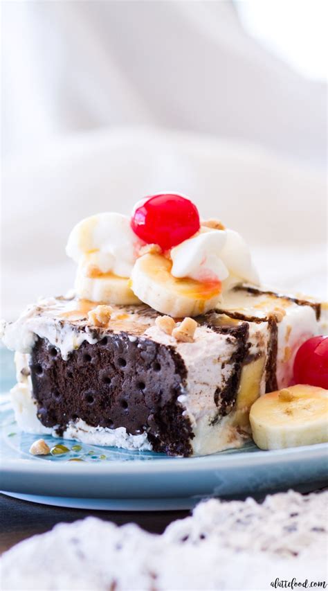 Banana Split Ice Cream Sandwich Cake A Latte Food