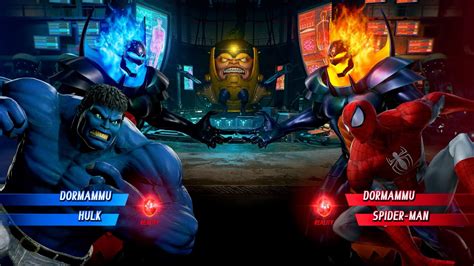 Blue Dormammu And Blue Hulk Vs Red Dormammu And Red Spider Man Marvel Vs