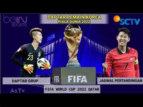 Daftar Skuad KOREA SELATAN Piala Dunia 2022 KOREA Vs PORTUGAL