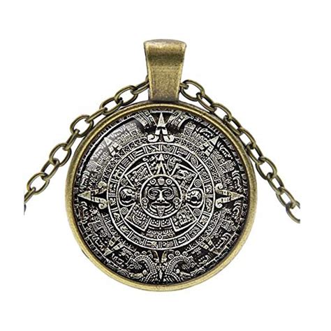 Mayan Calendar Pendant Mayan Calendar Jewelry Aztec Calendar Mayan