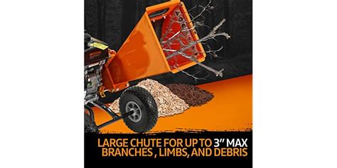 SuperHandy Wood Chipper Shredder Mulcher 7HP