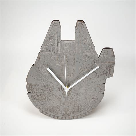 Star Wars Wall Clock Millennium Falcon Personalized And Etsy