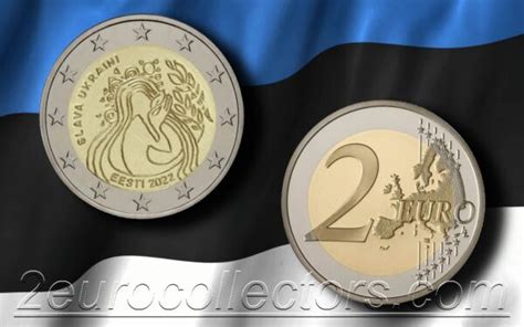 Estonia 2€ 2022 Slava Ukraini 2 Euro Collector