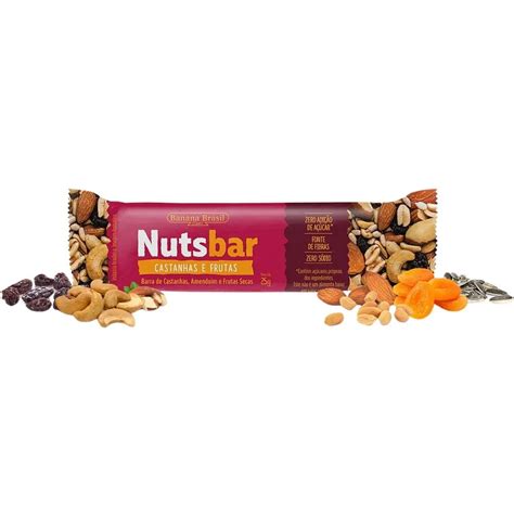 Barra Castanhas E Frutas G Nuts Bar Banana Brasil Emporio Pomar Urbano