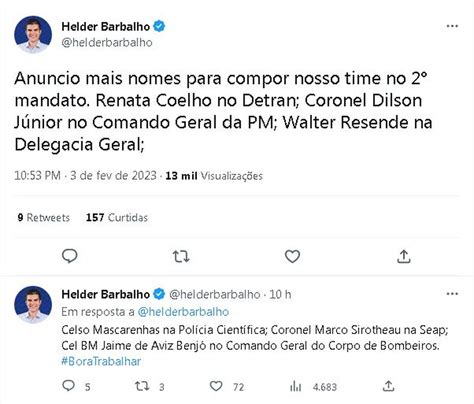 Helder Barbalho define gestores da cúpula de segurança pública e defesa