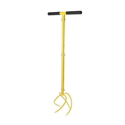 Eveage 39 In H Adjustable Hand Tiller Garden Claw Twist Tiller