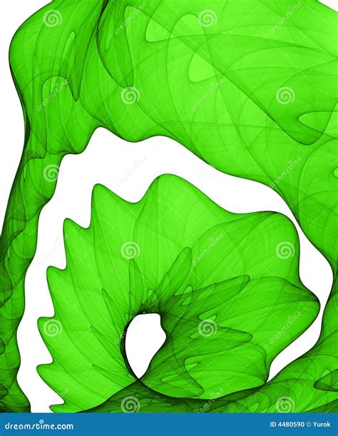 Forma O Abstrata Verde Ilustra O Stock Ilustra O De Futuro