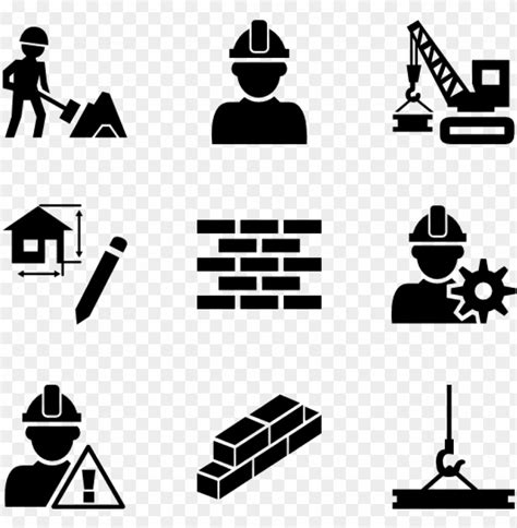 Construction Worker Icons Construction Icon Vector Png Free PNG