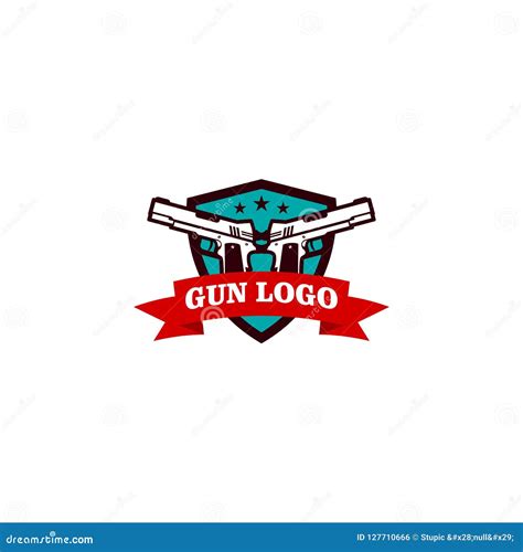 Vetor Criativo Art Logo Do Projeto Do Logotipo Da Arma Ilustração Stock