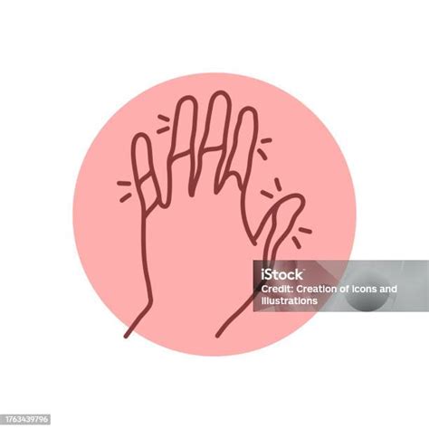 Scleroderma Black Line Icon Autoimmune Diseases Stock Illustration