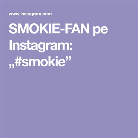 Smokie Fan Pe Instagram „smokie” Instagram Fan