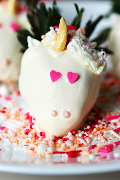 Chocolate Covered Strawberry Unicorns Popsugar Food