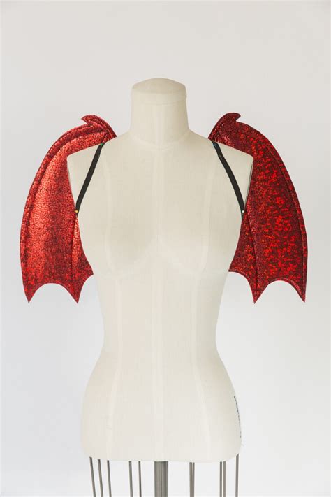 Red Devil Wings Costume Wings Halloween Costume Red Wings Etsy