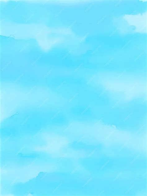 Premium Vector Watercolor Background With Clouds On Blue Sky