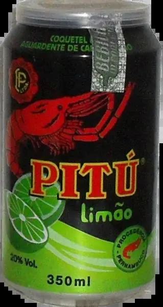 Aguardente Pitu Limao Lt 350ml Supertem