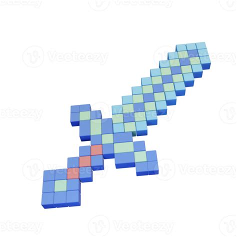 Minecraft Sword 3d Icon 28345371 Png