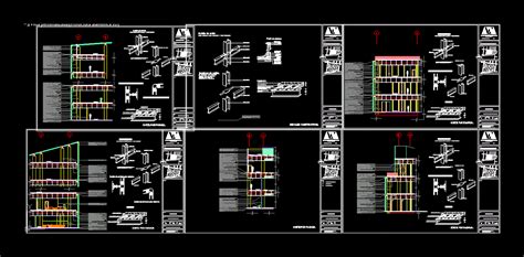 Dettagli Della Facciata Continua Vetrata In DWG 40 58 KB Libreria CAD