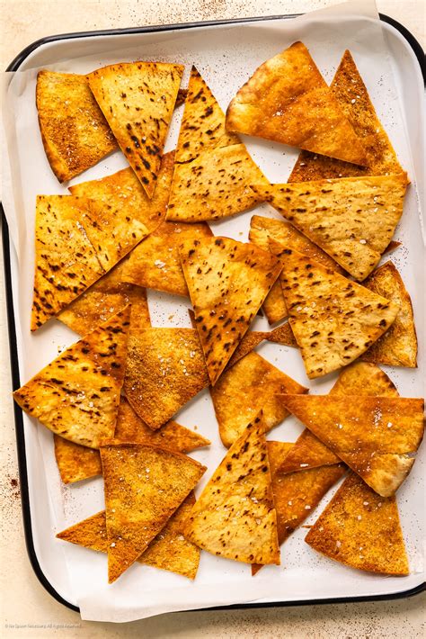 How To Make Pita Chips With Flavor Variations No Spoon Necessary