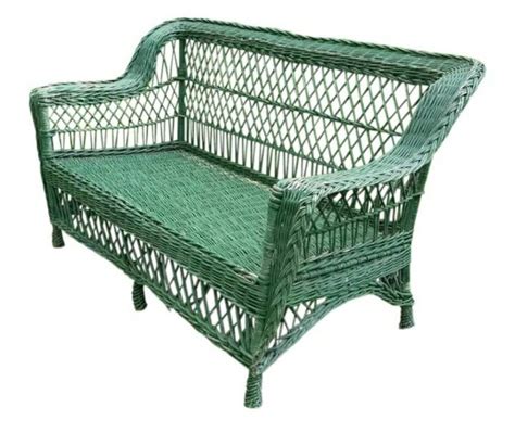 Antique Wicker Loveseat Circa 1920 Bar Harbor Settee Sofa Etsy