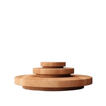 Pedestal De Madera Soporte De Producto Exhibición Vacía Podio Mínimo De