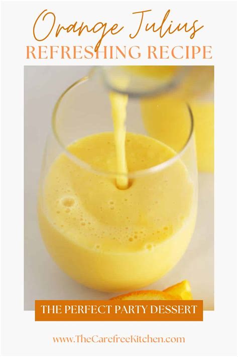 Homemade Orange Julius Recipe The Carefree Kitchen