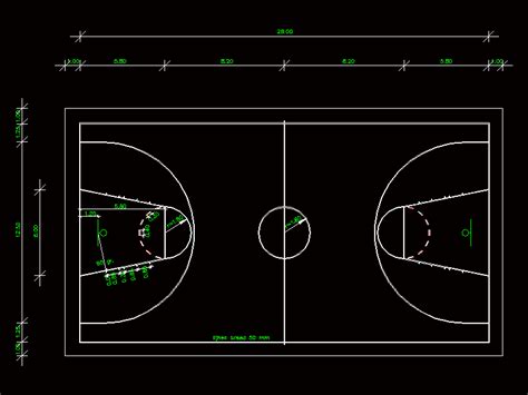 Basketball Court 2d Dwg Block For Autocad Designs Cad Hot Sex Picture