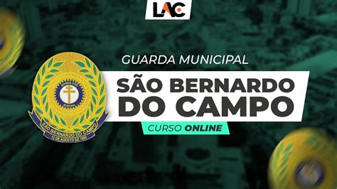 Guarda Municipal De S O Bernardo Do Campo Curso Online Youtube