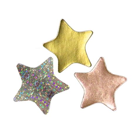 Gold Silver And Bronze Foil Star Stickers SuperStickers