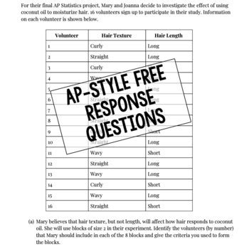 Ap Statistics Full Lesson Matched Pairs Experimental Design By Sine Me Up