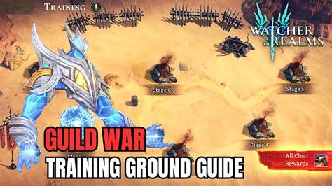 Watcher Of Realms Guild War Training Ground Guide Youtube