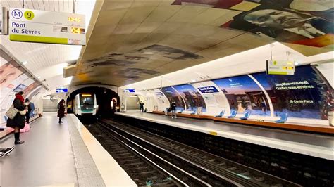 Paris Underground Train Line Chauss E Dantin La Fayette And La