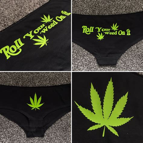 Roll Your Weed On It Knickers Naughty Kinky BDSM Weed Sub Etsy