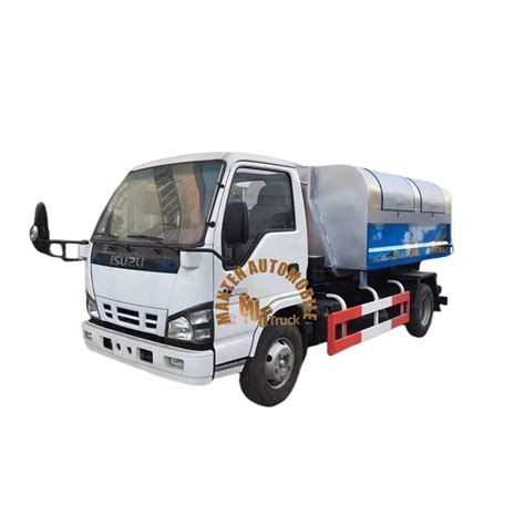 Isuzu Nkr Hook Arm Waste Lifting Garbage Truck 3 4tons Roll On Roll Off