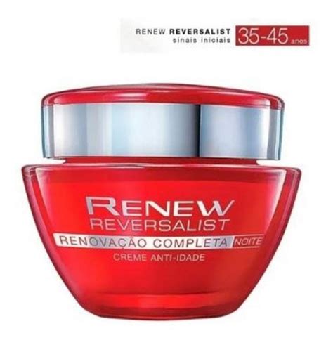 Kit C Renew Reversalist Noite Creme Facial Anti Idade Avon Frete Gr Tis