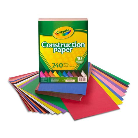 Construction Paper Arts And Crafts Crayola Construction Paper 9in X 12in Walmart Craftrating