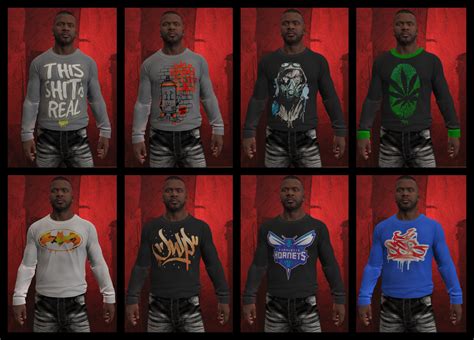 Franklin BIG Clothes Pack GTA5 Mods