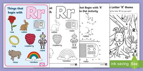 FREE! - Things that Begin with R Worksheets Pack | Twinkl Resources