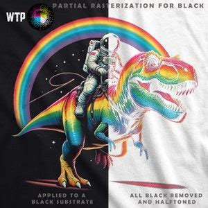 Astronaut Riding T Rex Rainbow Dynamic Dinosaur Space Digital Print