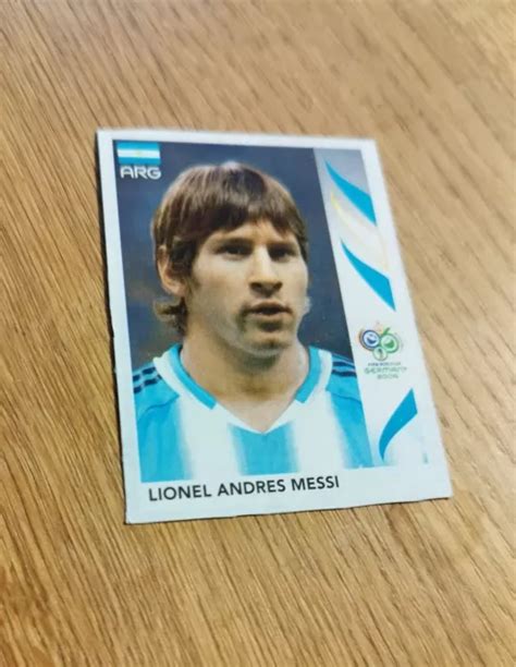 2006 FIFA WORLD Cup Germany Panini WM Sticker Nr 185 Lionel Messi