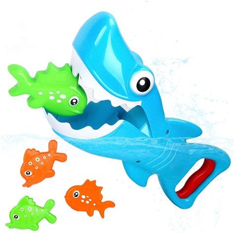 Bath Toys, Shark Grabber Baby Bath Toy Set Bathtub Toy, Great White ...