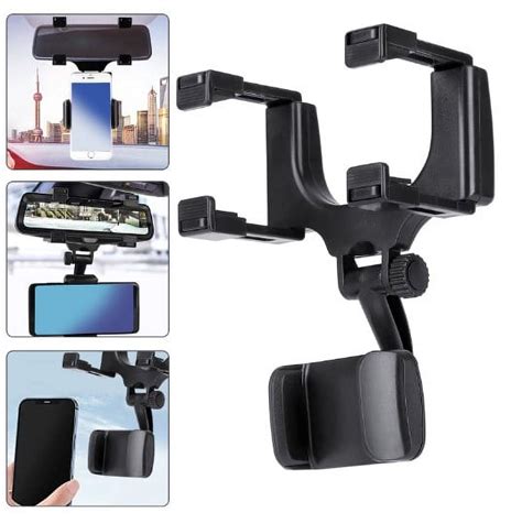 EEEkit Car Rear View Mirror Mount Grip Clip Universal Car Mount Holder