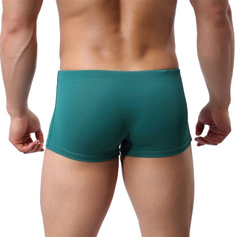 Herren Badehose Boxershorts Bademode Sommer Beachwear Kordelzug Baden