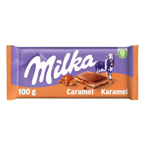 Milka Chocolate Candy Milk Chocolate Tablet Caramel Milka Bars