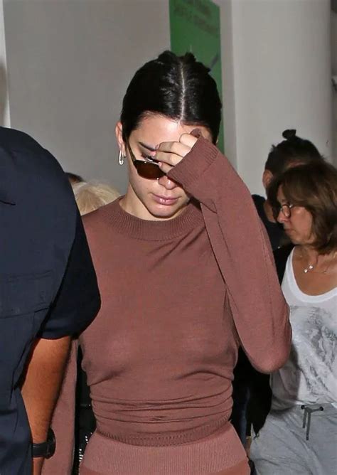 Kendall Jenner Goes Braless And Flashes Her Nipples In See Through