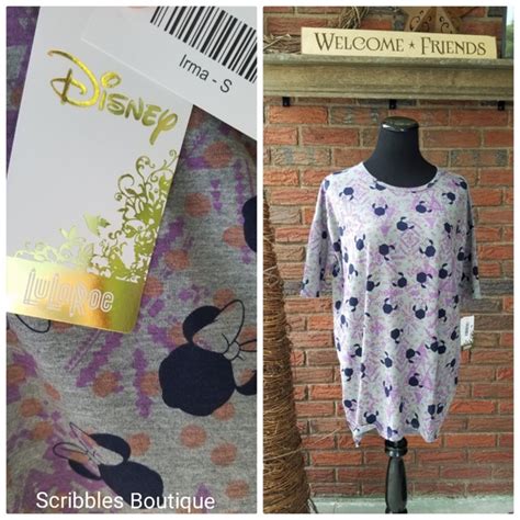 Lularoe Tops Disney Irma Minnie Poshmark